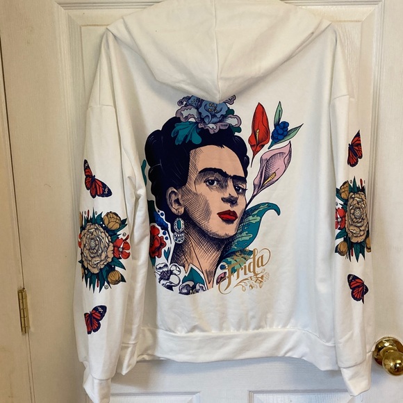 Frida Kahlo x Shein Tops - NWT Frida Kahlo x Shein Graphic Zip Front  Hoodie